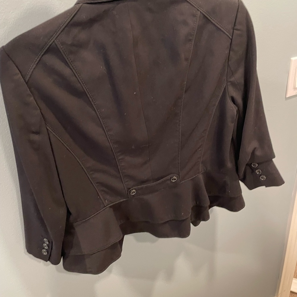 Black White House Black Market Blazer